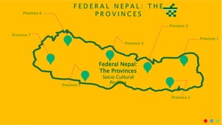 Federal Nepal:
The Provinces
Socio Cultural
Profiles
 