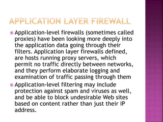 firewall and its types | PPTX