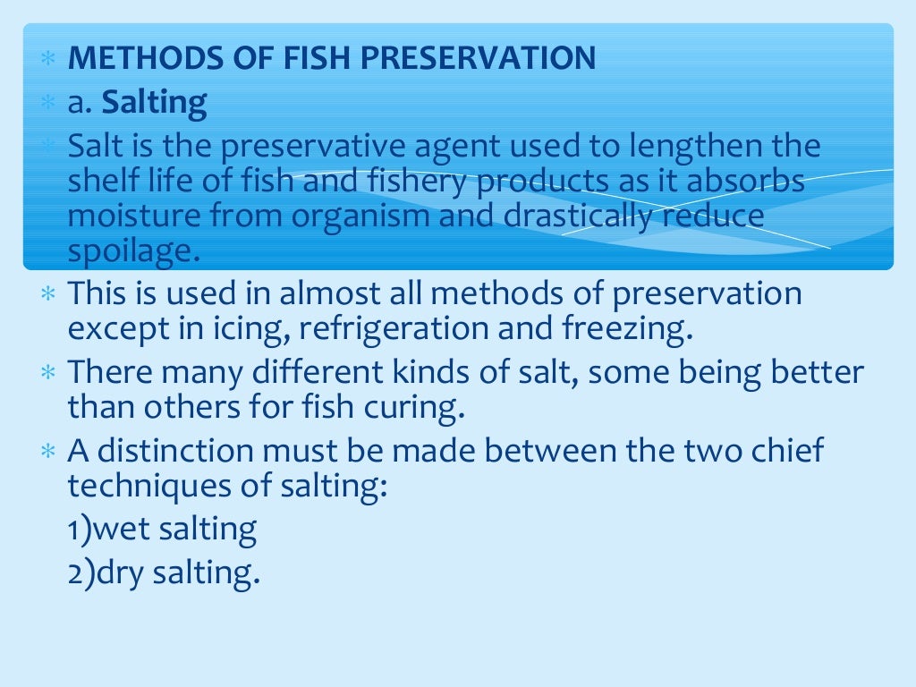 Presentation on fish processing, preservation and trasporting