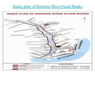 Index plan of Krishna River Flood Banks
6/11/2013 Floods- Disaster Managment 64
 