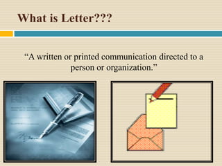 Letter Communication Process Presentation on formal letter | PPTX