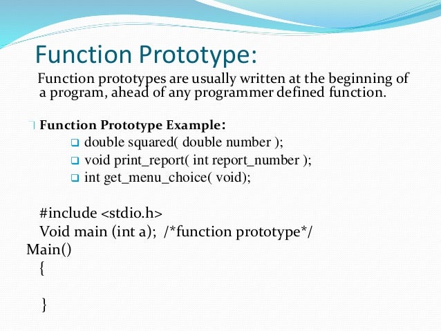 Presentation on function