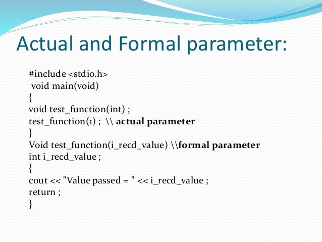 Presentation on function