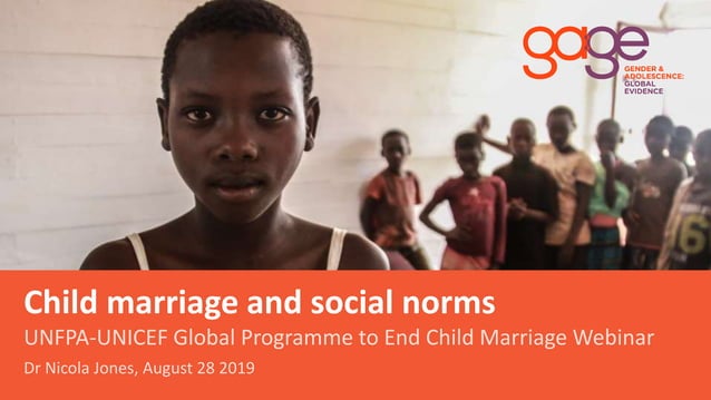 Child marriage and social norms: UNFPA-UNICEF Global Programme to End ...