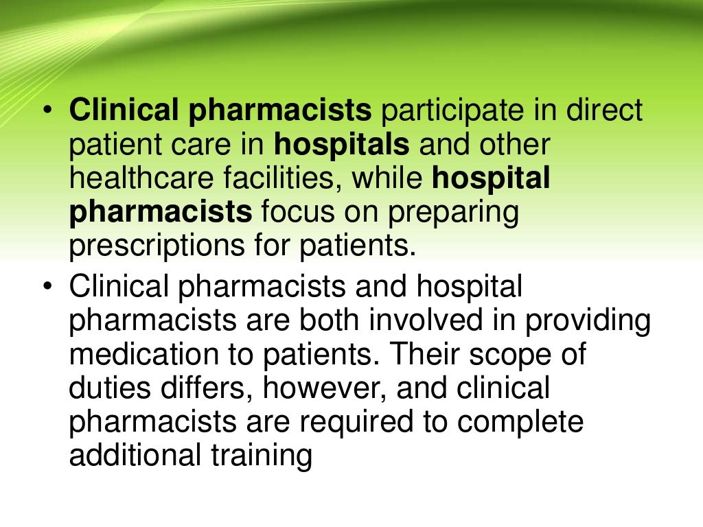 General Discussion on Clinical Pharmacy