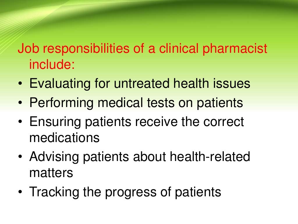General Discussion on Clinical Pharmacy