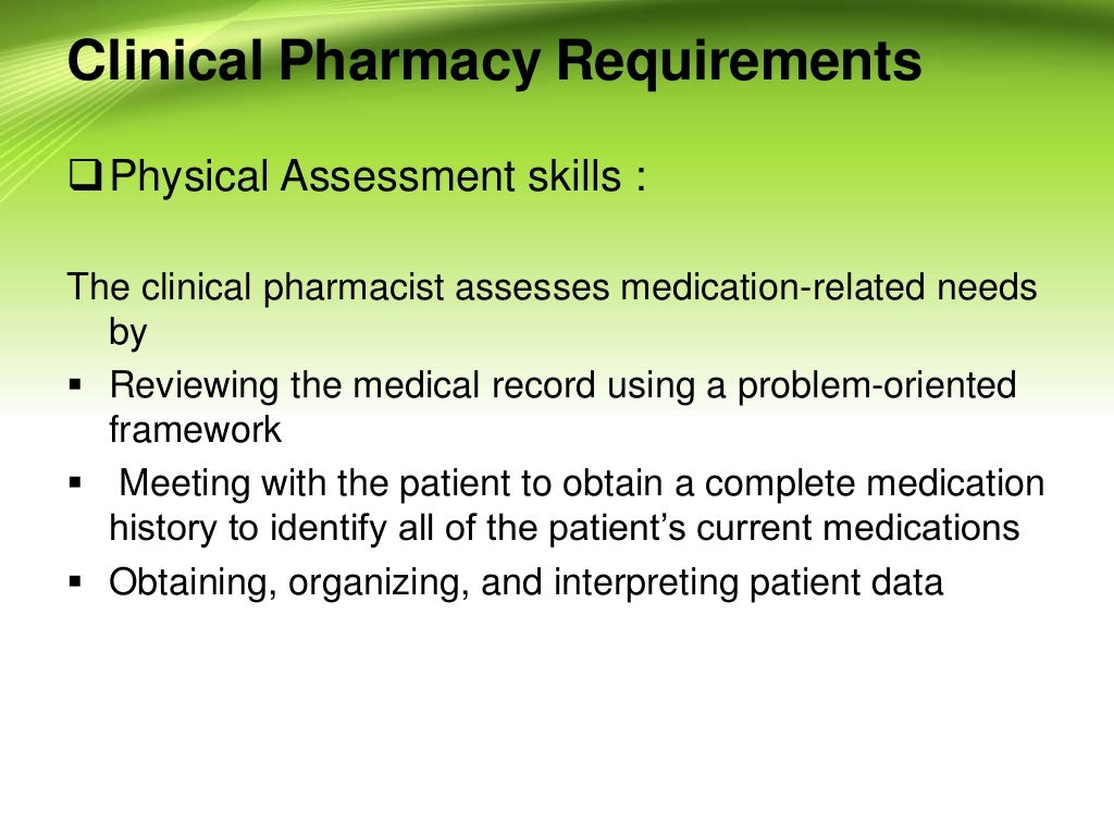General Discussion on Clinical Pharmacy
