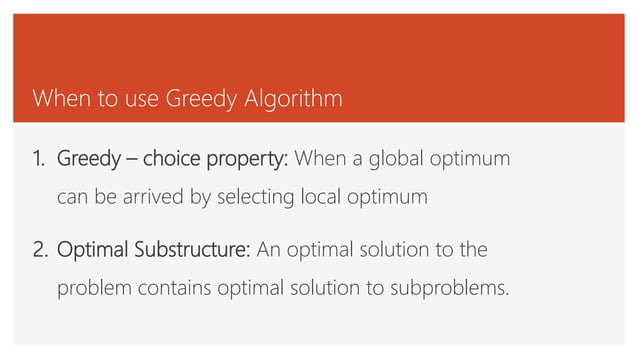 Presentation on Greedy Algorithm | PPT