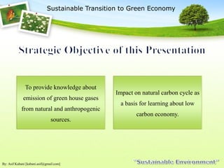 Presentation On Green Economy For Sustainable Development | PDF