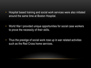 Presentation On Historical Development Of Social Work In USA | PPTX