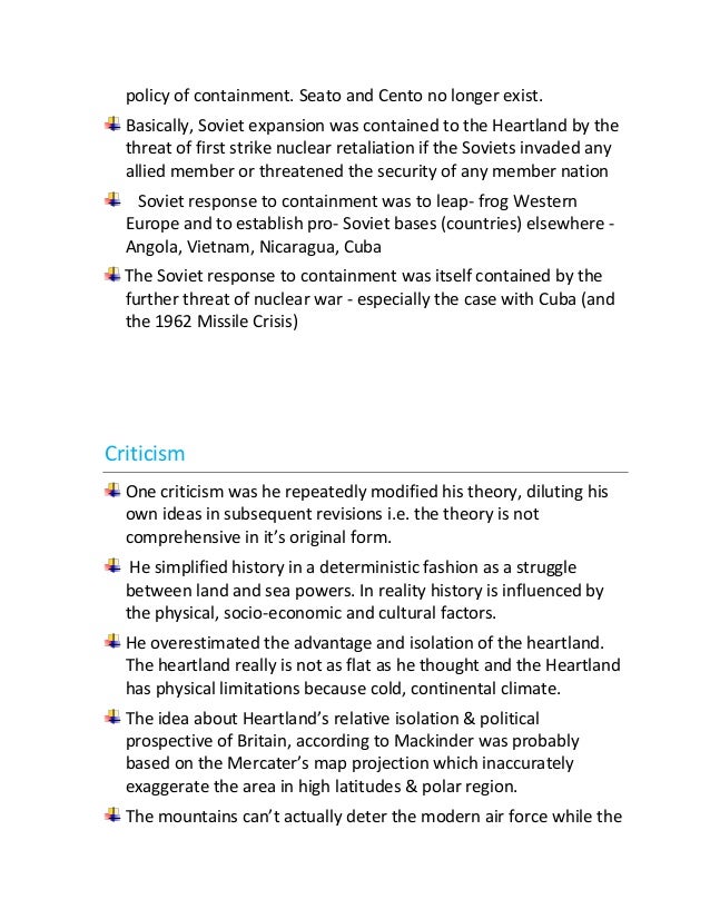 Heartland Theory Rimland Theory