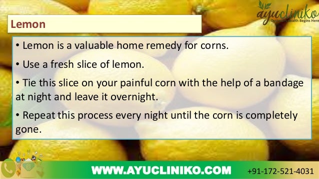 home remedy for corn toe