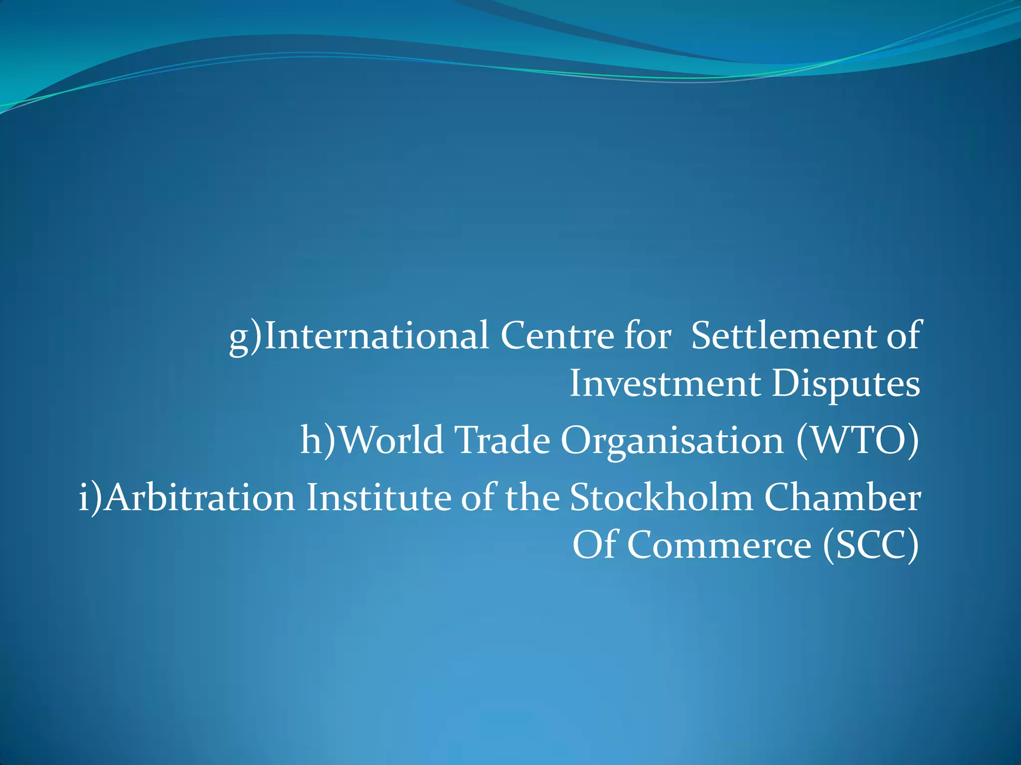 Presentation On Int.Com.Arbitration
