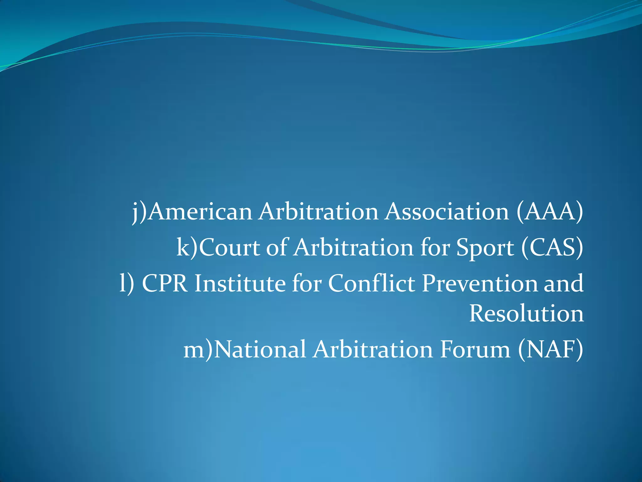 Presentation On Int.Com.Arbitration