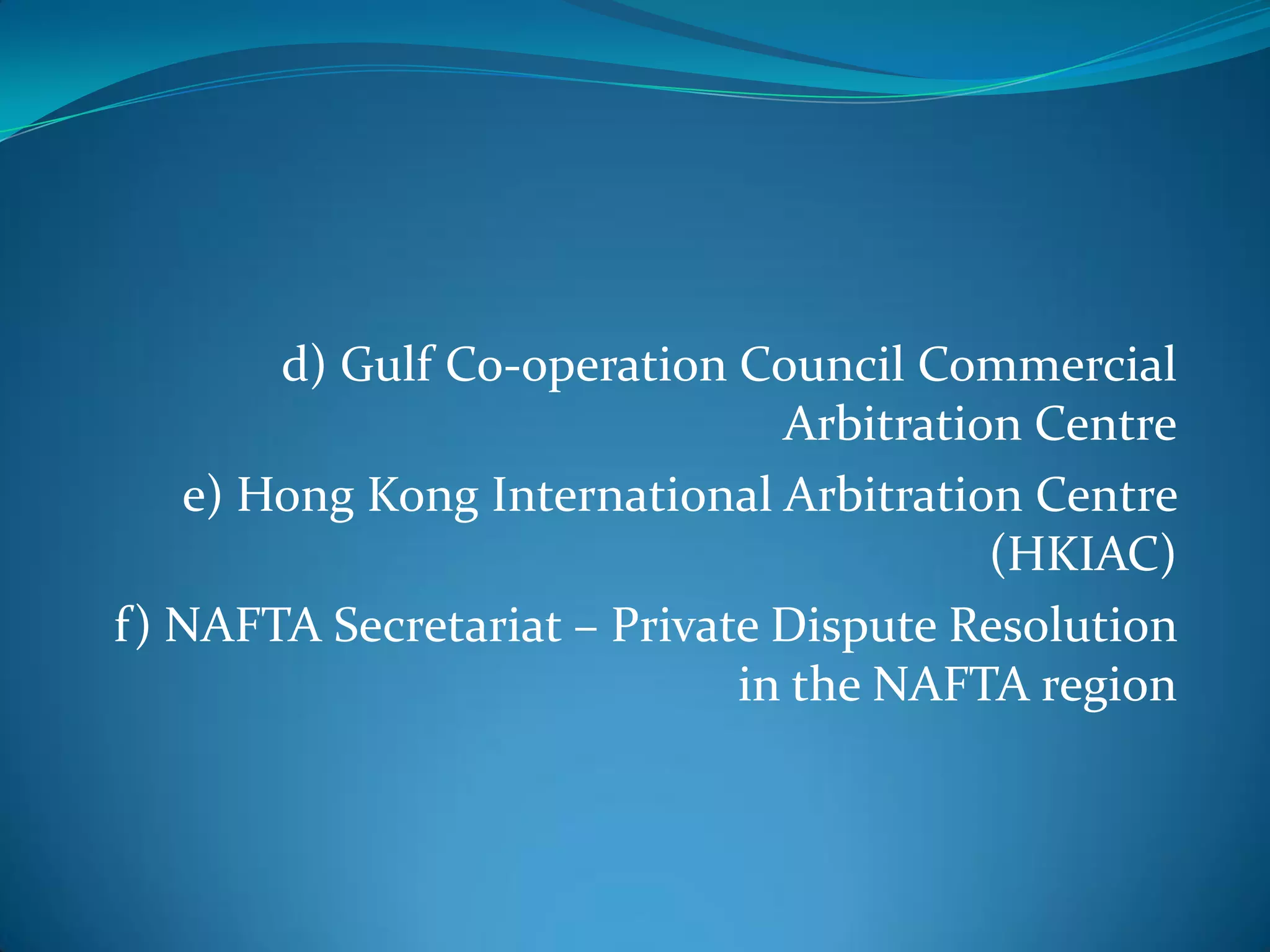 Presentation On Int.Com.Arbitration