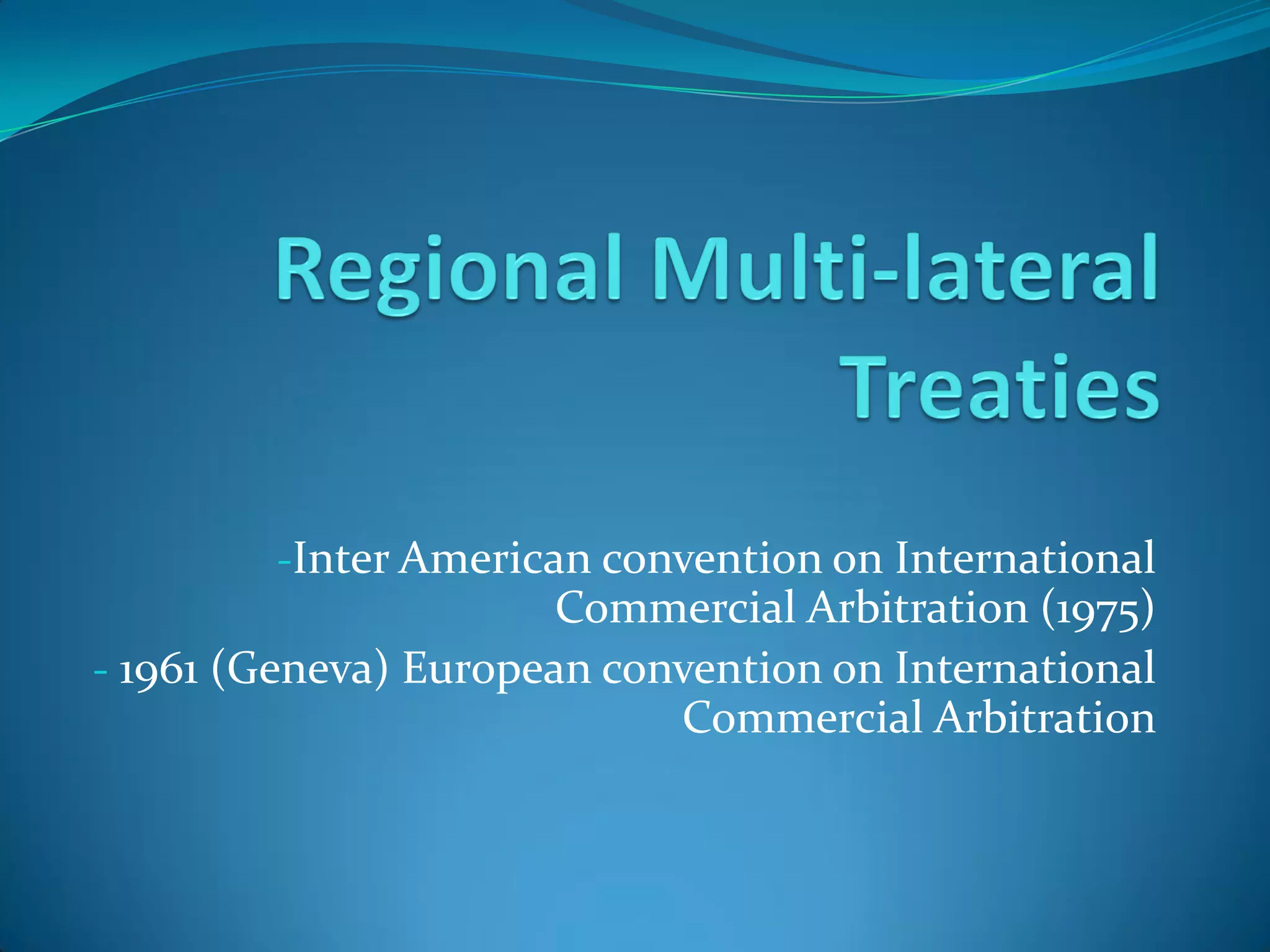Presentation On Int.Com.Arbitration