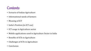 ICT in Agriculture | PPTX