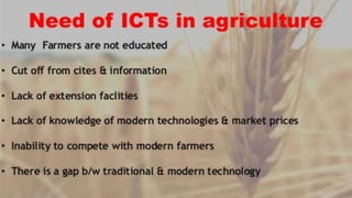 ICT in Agriculture | PPTX