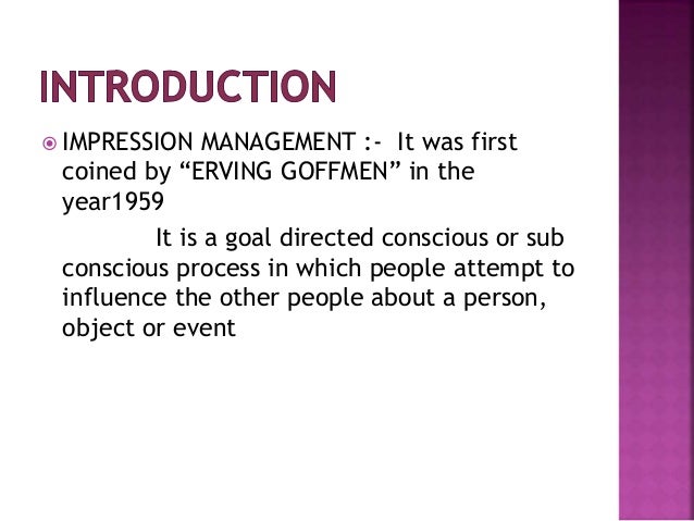 collective impression management collective impression management