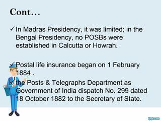 Indian Postal System Presentation on indian postal system | PDF