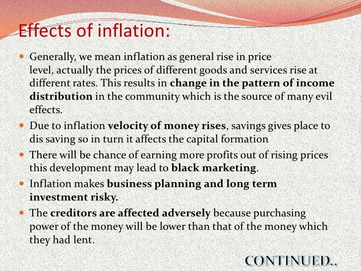 essay about the effects of inflation