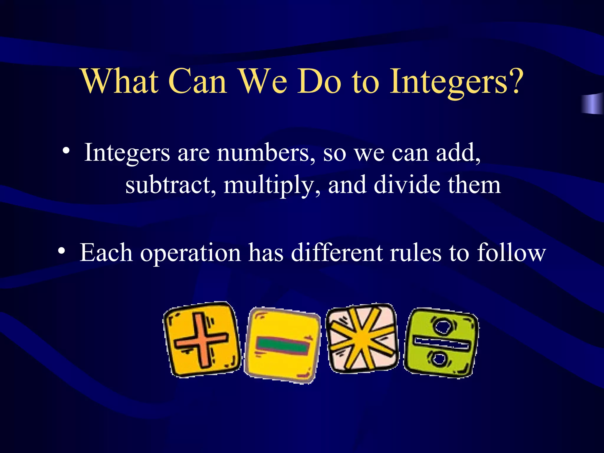Integers | PPT