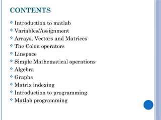 Presentation on Intro to Matlab [Autosaved].pptx