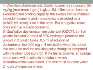 Presentation on iron poisoning | PPTX