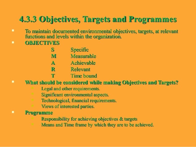 iso objectives examples 48-04.