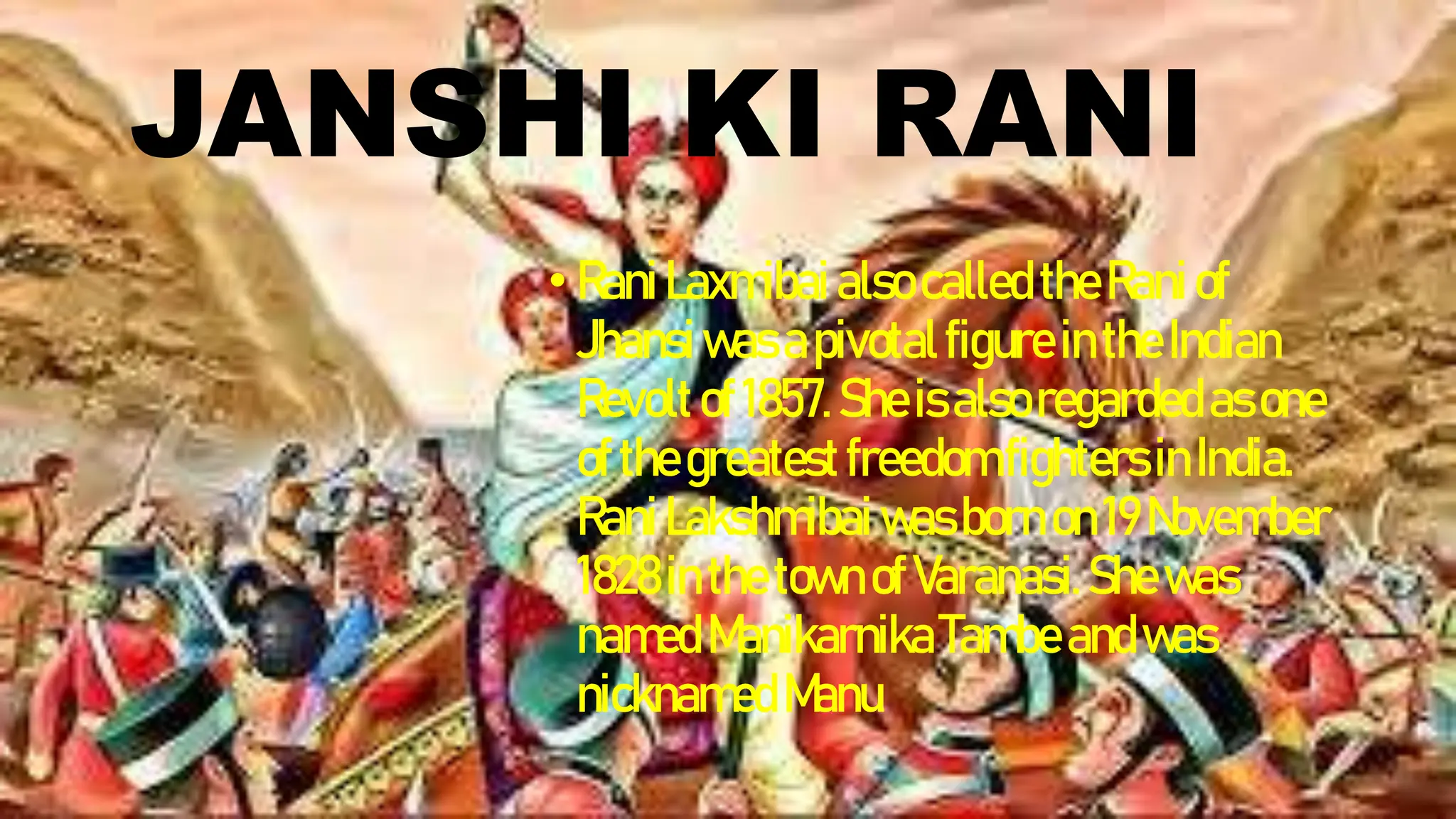 Kh Rani Presentation on jhansi ki rani introduction | PPTX