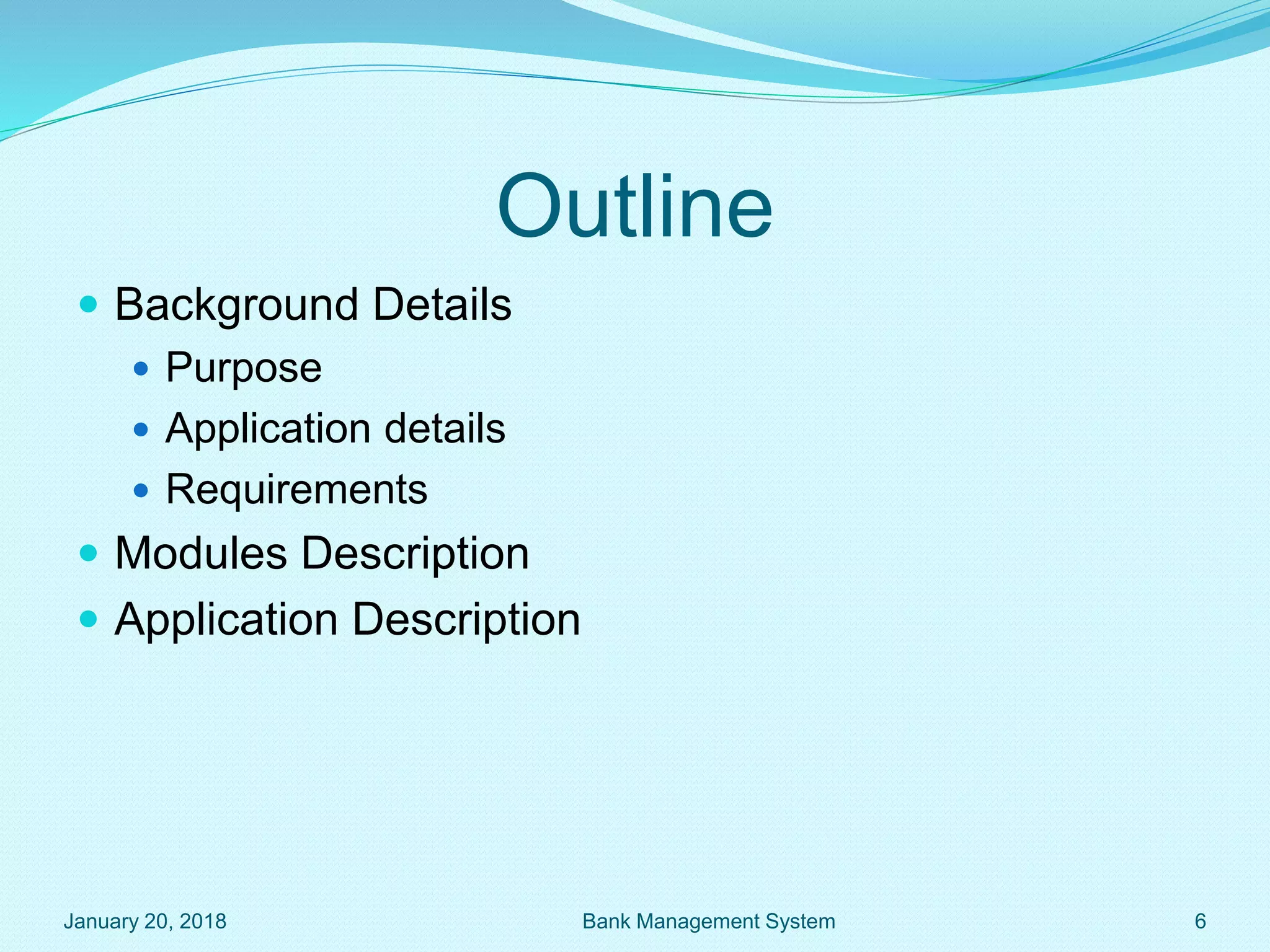 Presentation on java project (bank management system) | PPTX