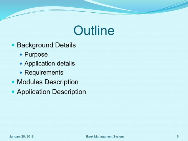 Presentation on java project (bank management system) | PPTX