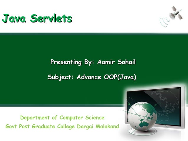 Presentation on java servlets | PPT | Web Development | Internet