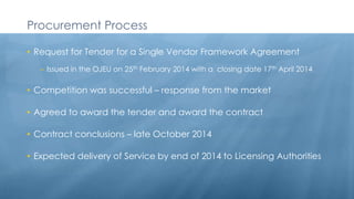 Benefits of Integrated Licensing Application Service 
 
