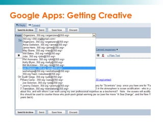 Google Apps: Getting Creative 