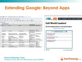 Extending Google: Beyond Apps 