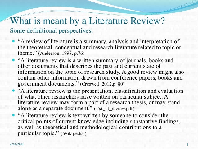 What is literature review paper
