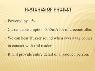 RFID BASED SMART CARD READER | PPTX