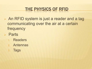RFID BASED SMART CARD READER | PPTX