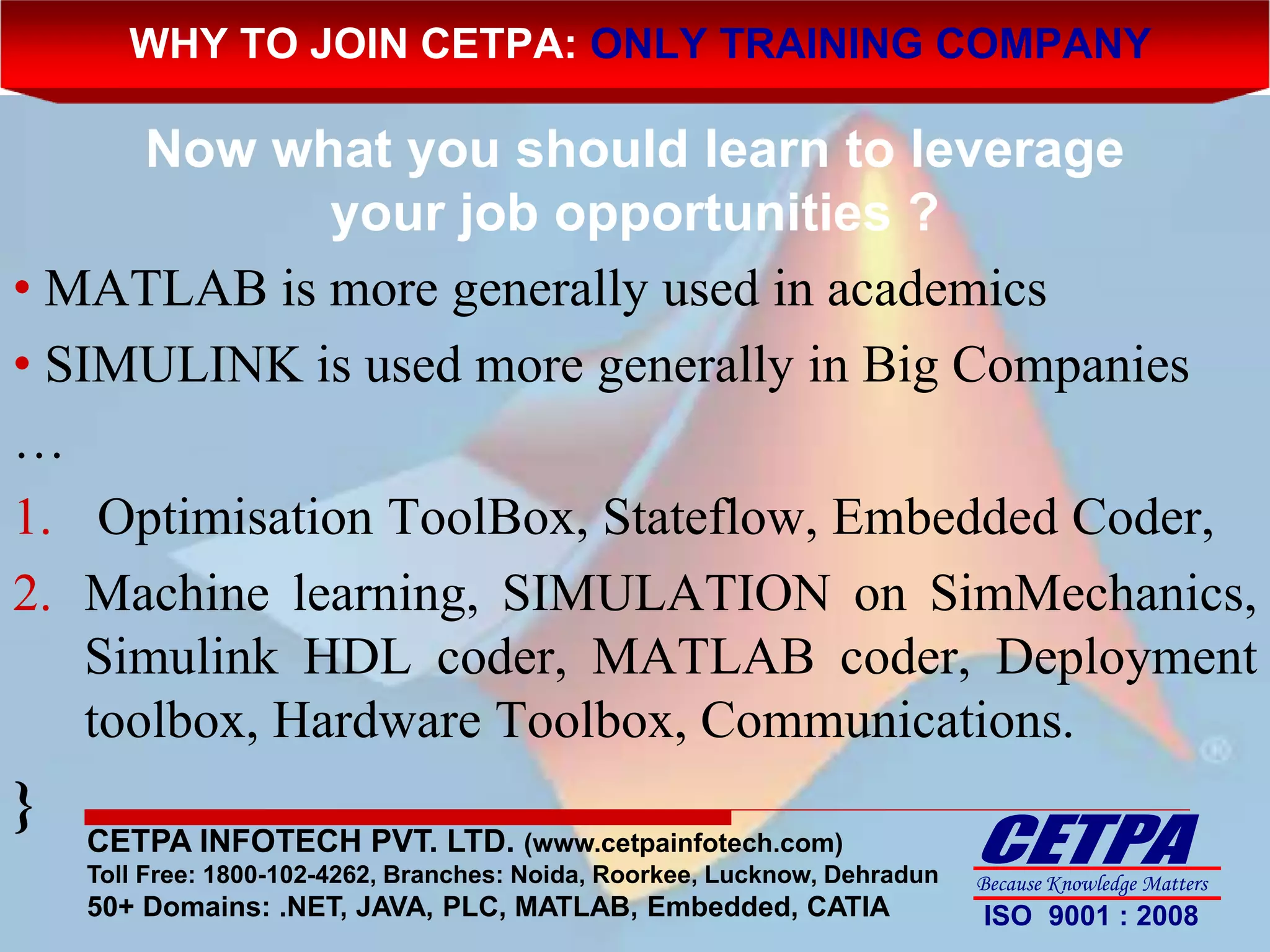 Presentation on matlab & simulink | PPT