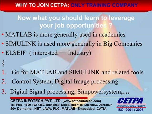 Presentation on matlab & simulink | PPT