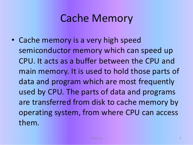 Basic Information About Computer Memory basic information about computer memory