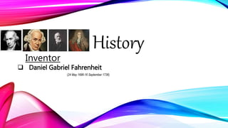 Daniel Py Inventor Presentation Slide on mercury thermometer | PPTX