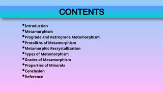 presentation on Minerals of metamorphic environment.pptx