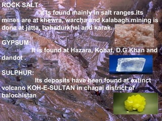 Minerals of pakistan | PPT