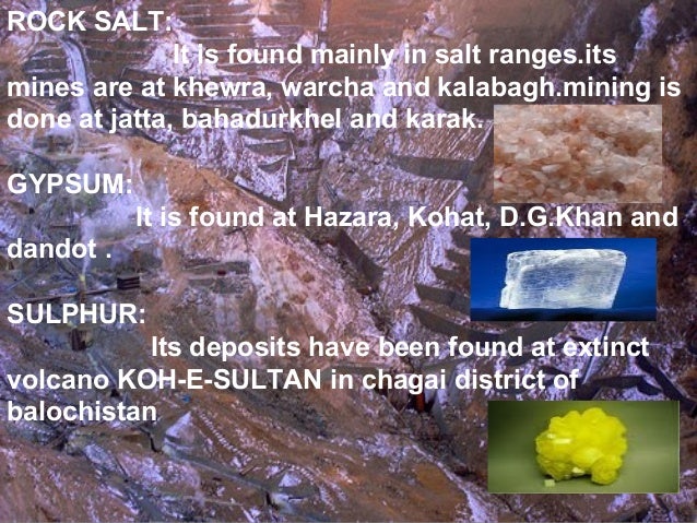 Minerals Of Pakistan