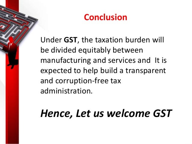 conclusion for gst assignment