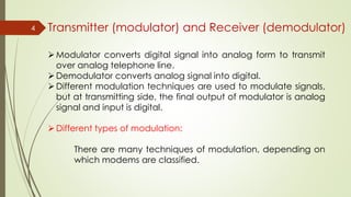 Presentation on modem | PPTX