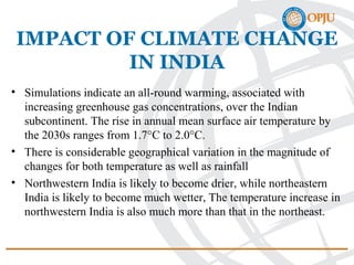 natural hazards and climate change in india | PPT