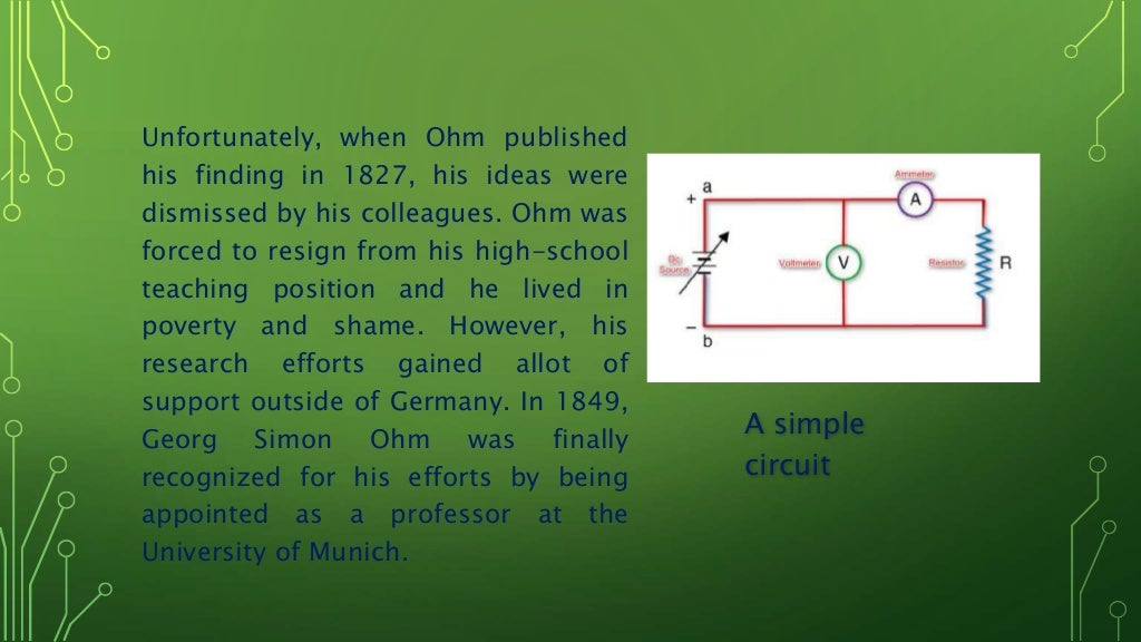 Presentation on Ohm's Law